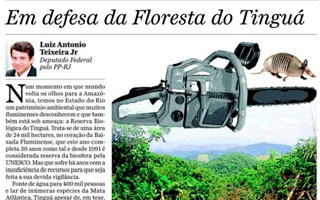 Em defesa da floresta do Tinguá – O Dia
