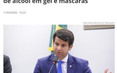 Deputado defende congelar preços de álcool em gel e máscaras