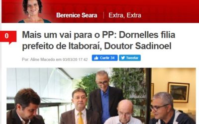 Mais um vai para o PP: Dornelles filia prefeito de Itaboraí, Doutor Sadinoel