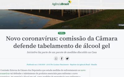 Novo coronavírus: comissão da Câmara defende tabelamento de álcool gel