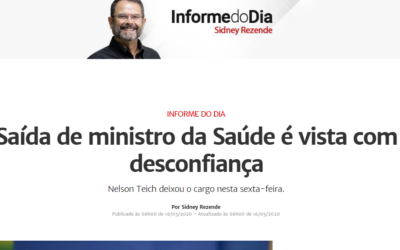 Saída de ministro da Saúde é vista com desconfiança
