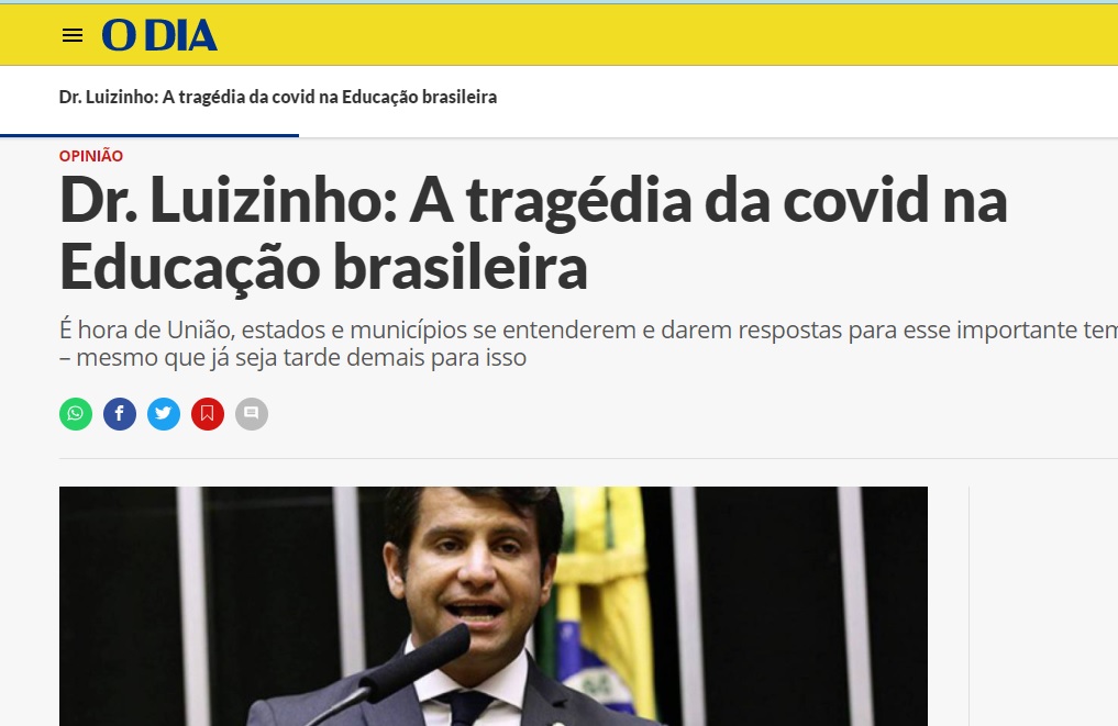 Dr. Luizinho: A tragédia da covid na Educação brasileira