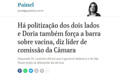 Há politização dos dois lados e Doria também força a barra sobre vacina, diz líder de comissão da Câmara
