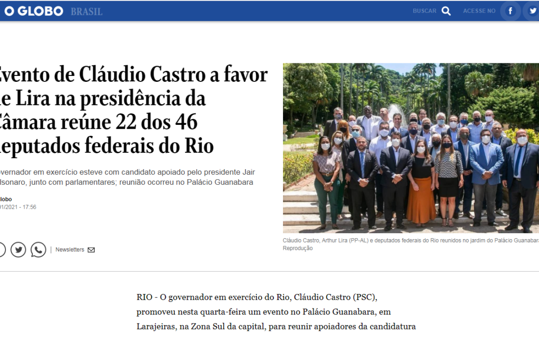 Evento de Cláudio Castro a favor de Lira na presidência da Câmara reúne 22 dos 46 deputados federais do Rio