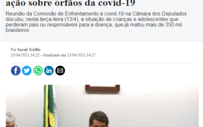 Coordenador de comissão pede ao governo ação sobre órfãos da covid-19