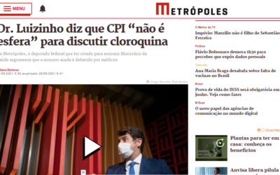 Dr. Luizinho diz que CPI “não é esfera” para discutir cloroquina
