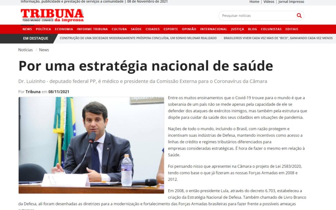 Por uma estratégia nacional de saúde