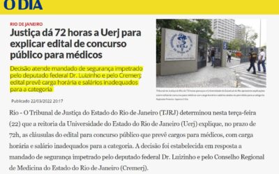 Justiça dá 72 horas a Uerj para explicar edital de concurso público para médicos